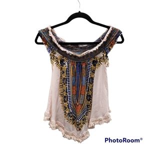 Band of Gypies•Moissanite Multicolored Top •Size S